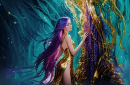 Purple hair - wallpapers collection