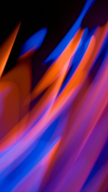 Neon Gradient Light Waves - Wallpapers for Nokia, Samsung in 360x640 resolution