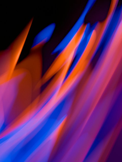 Neon Gradient Light Waves - Wallpapers for HTC/BlackBerry in 480x640 resolution