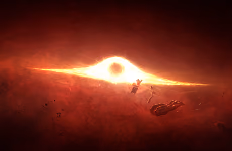 Accretion disk Wallpapers for Samsung Galaxy Tab S9+ (2800x2800): black hole, accretion disk, swirl, glow