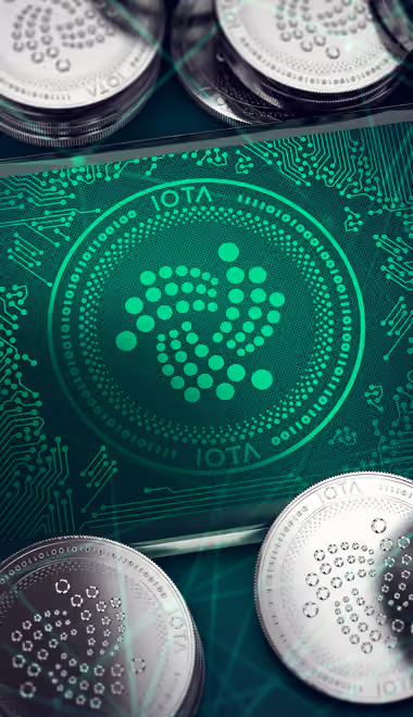 Cryptocurrency Wallpapers for iPhone X/XS/11 Pro (1125x2436): iOTA, cryptocurrency, blockchain, smartphone