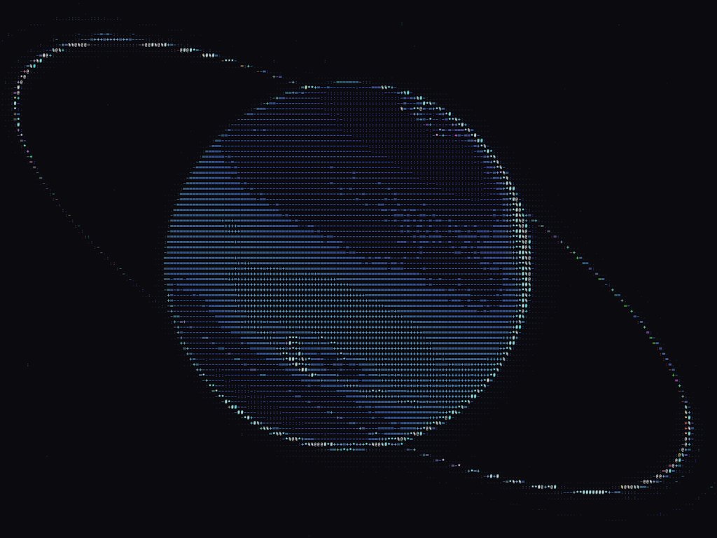 Saturn of symbols - XVGA wallpapers in 1024x768 resolution
