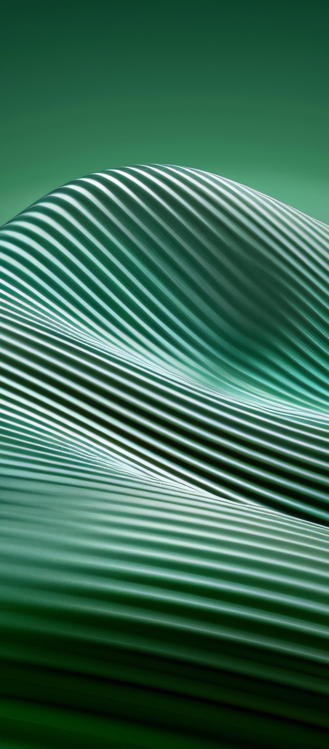Waves from the green gradient - Wallpapers for TECNO/Infinix in 1080x2460 resolution