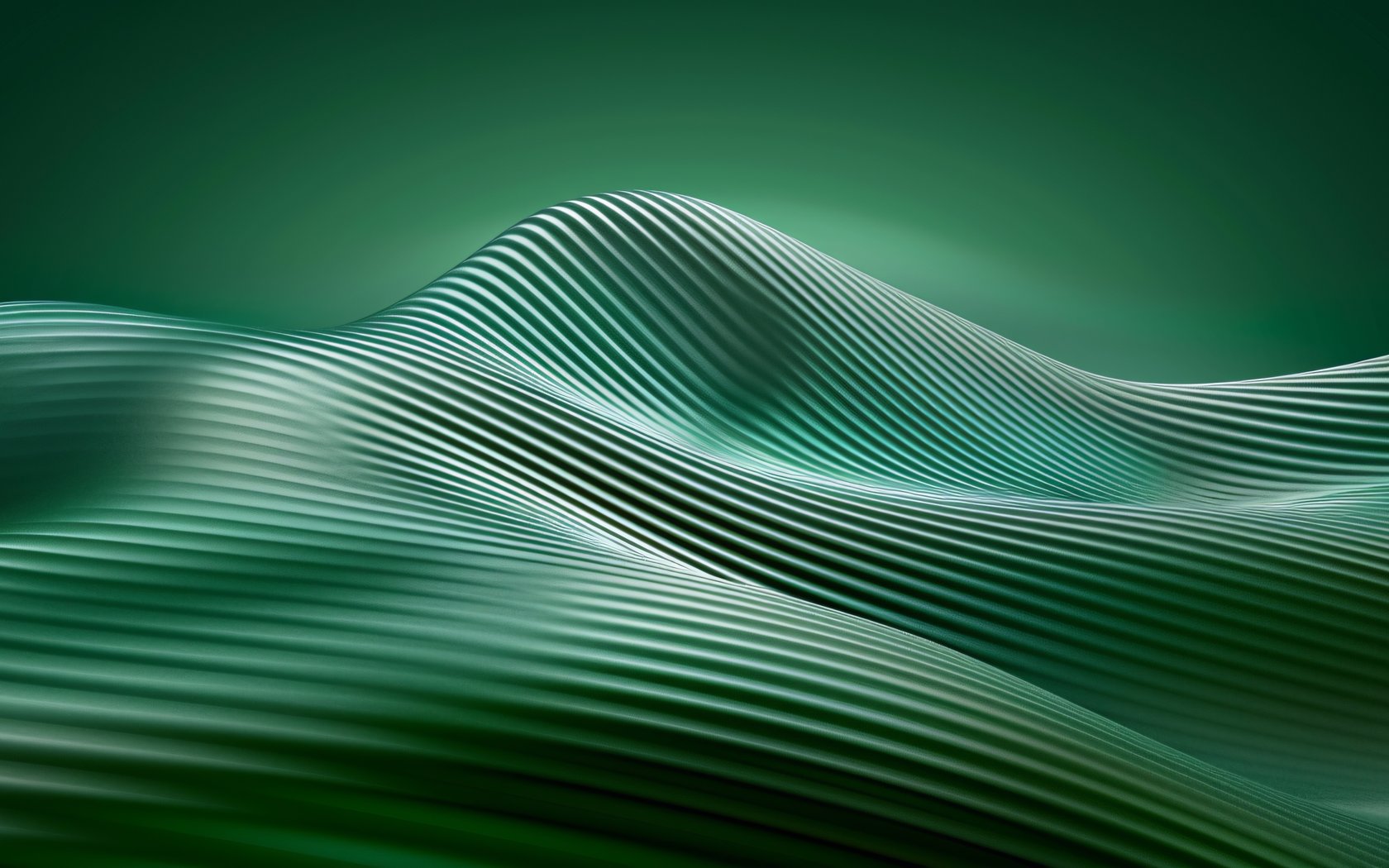Waves from the green gradient - WSXGA+ wallpapers in 1680x1050 resolution