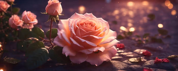 UltraWide 21:9 Romance wallpapers (2560x1080): roses, garden, flowers, petals