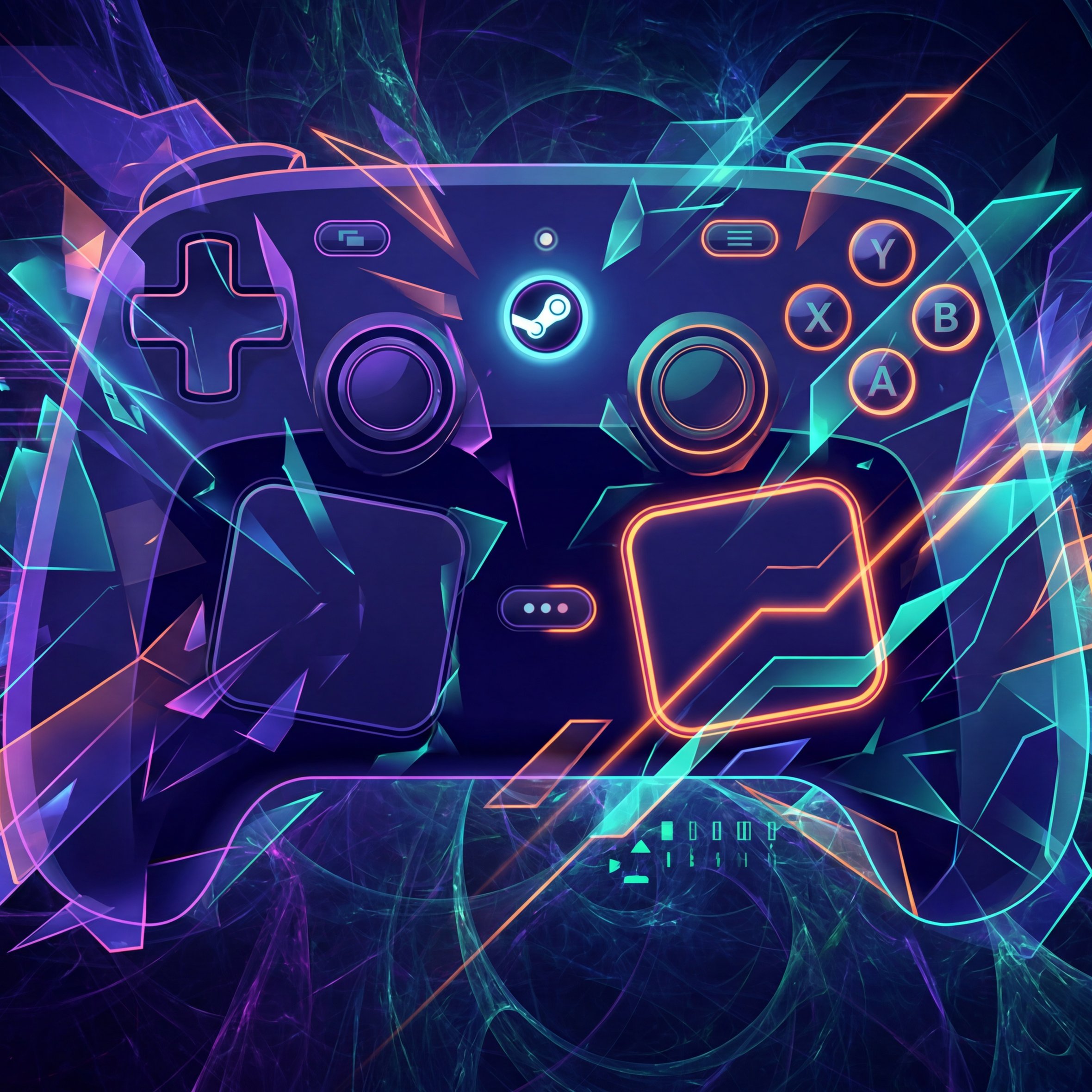 Neon Steam Controller - Wallpapers for iPad Air 10.9″ in 2360x2360 resolution