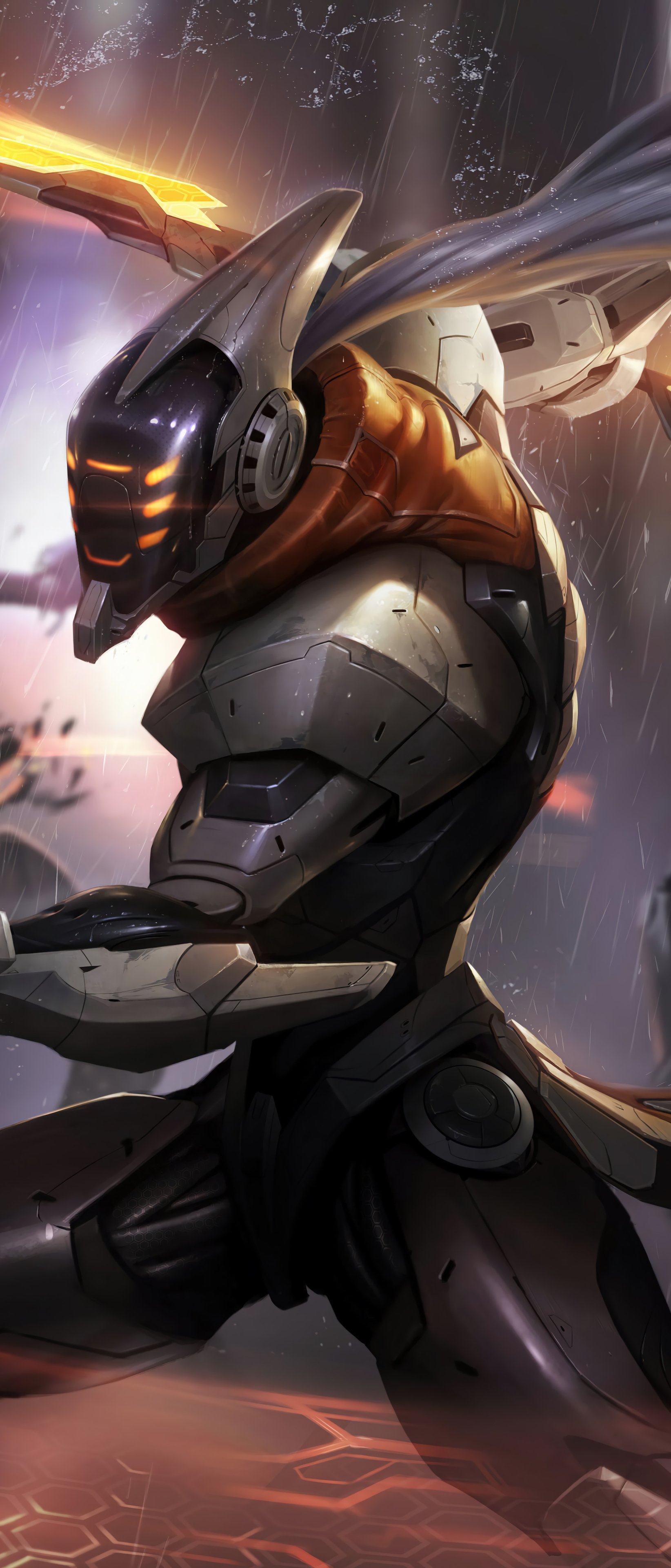 Master Yi in a robot skin from League Of Legends - Wallpapers for Sony Xperia 1/Xperia 1 III/Xperia PRO-I in 1644x3840 resolution