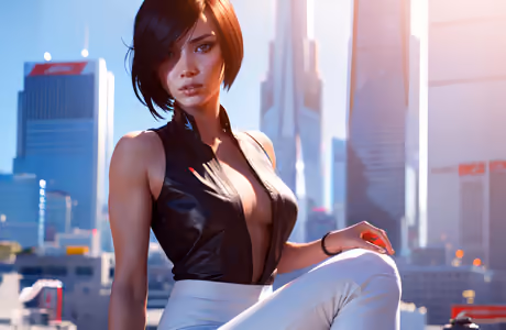 Обои игры: Mirror’s Edge: Catalyst, девушка, женщина, брюнетка