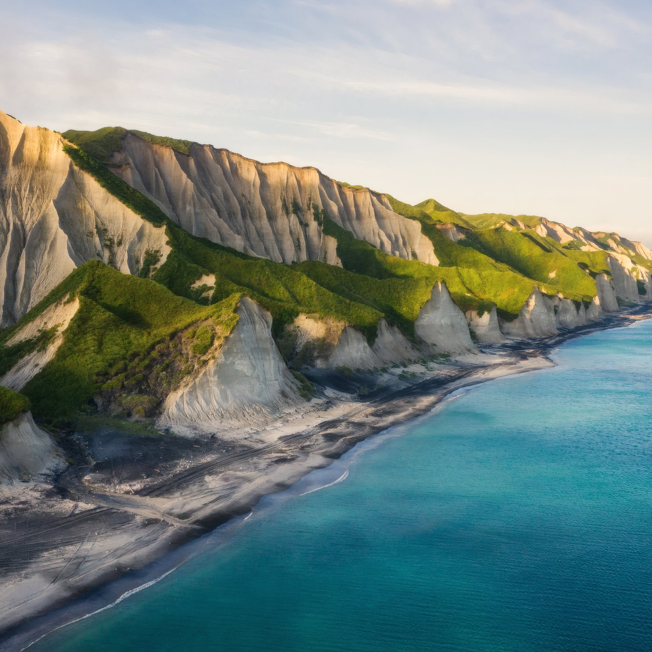 Coastal cliffs at sunrise - Wallpapers for iPad Pro 10.5″ in 2224x2224 resolution