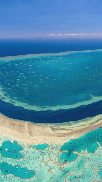Great Barrier Reef top view - Wallpapers for Nokia, Samsung in 360x640 resolution