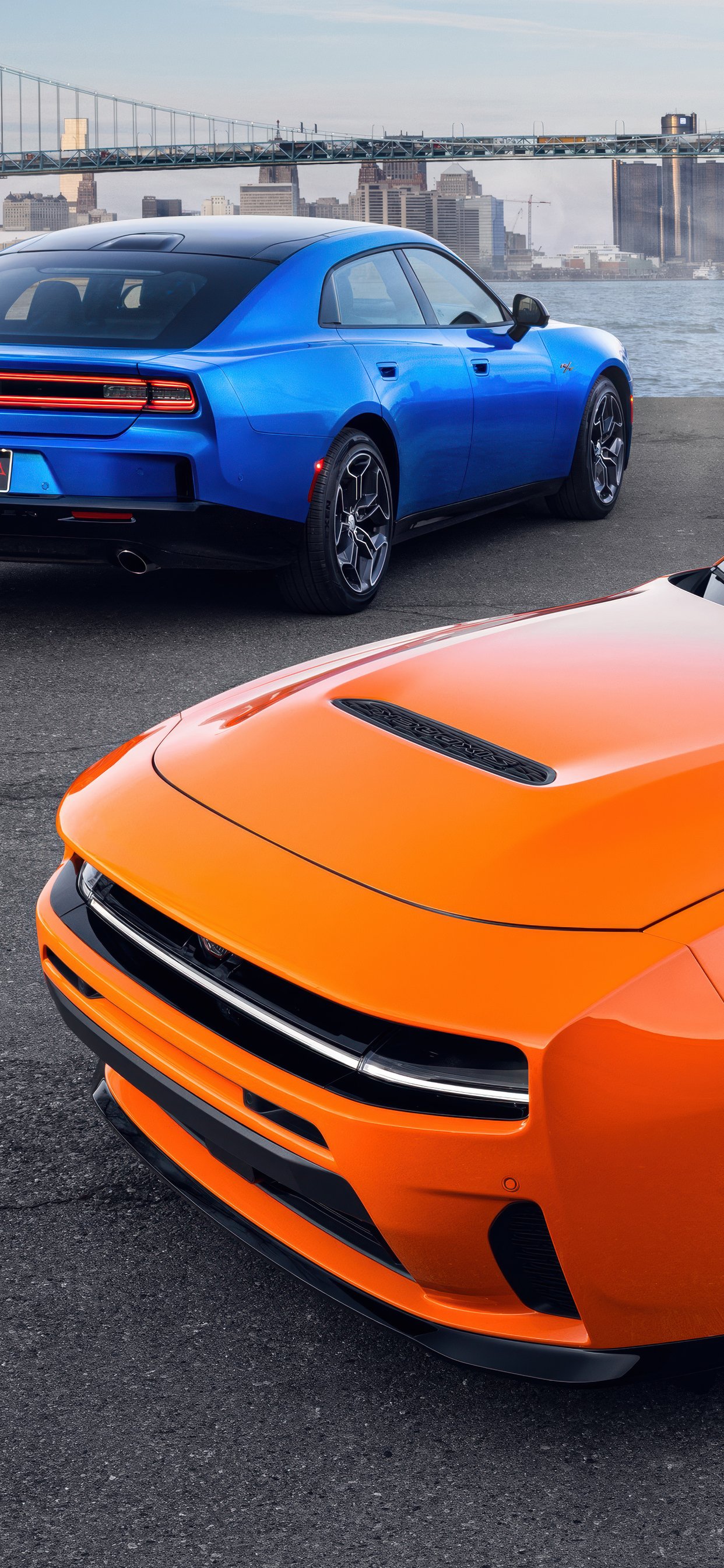 Dodge Charger Daytona в модификации Scat Pack - Обои для iPhone 11 Pro Max в разрешении 1242x2688