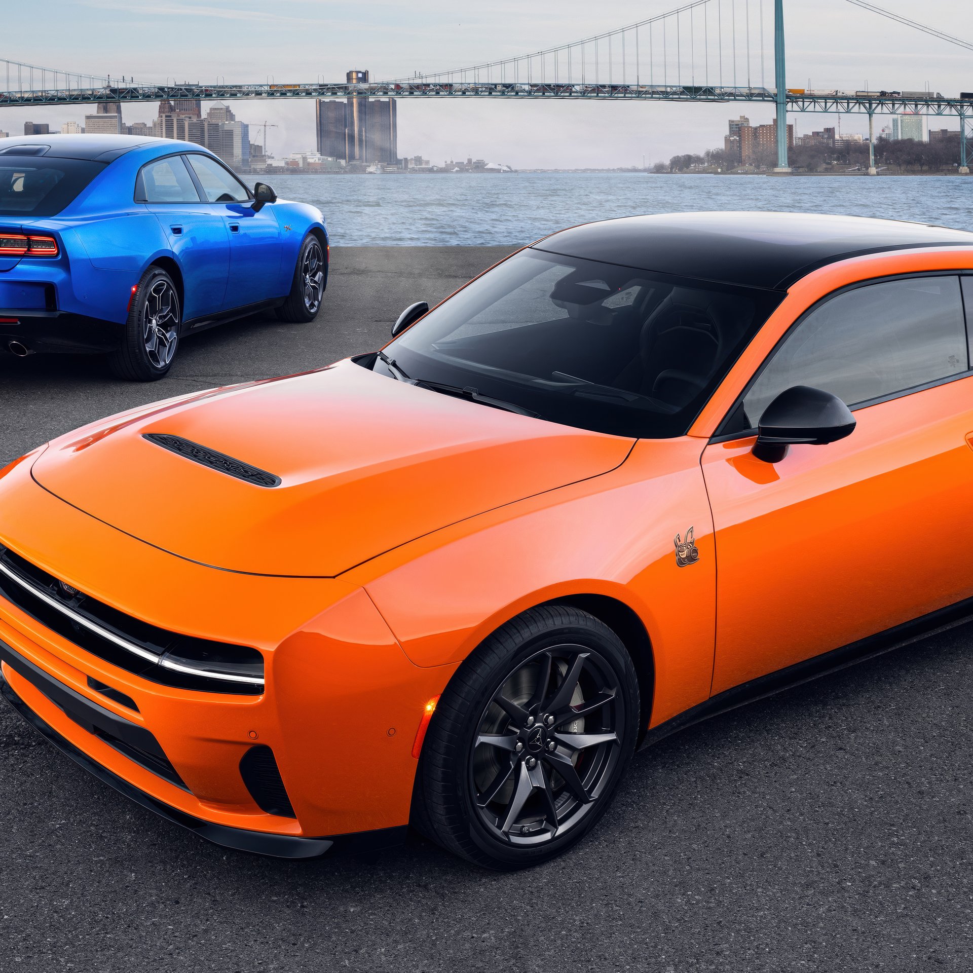 Dodge Charger Daytona в модификации Scat Pack - Обои для Samsung Galaxy Tab в разрешении 1920x1920