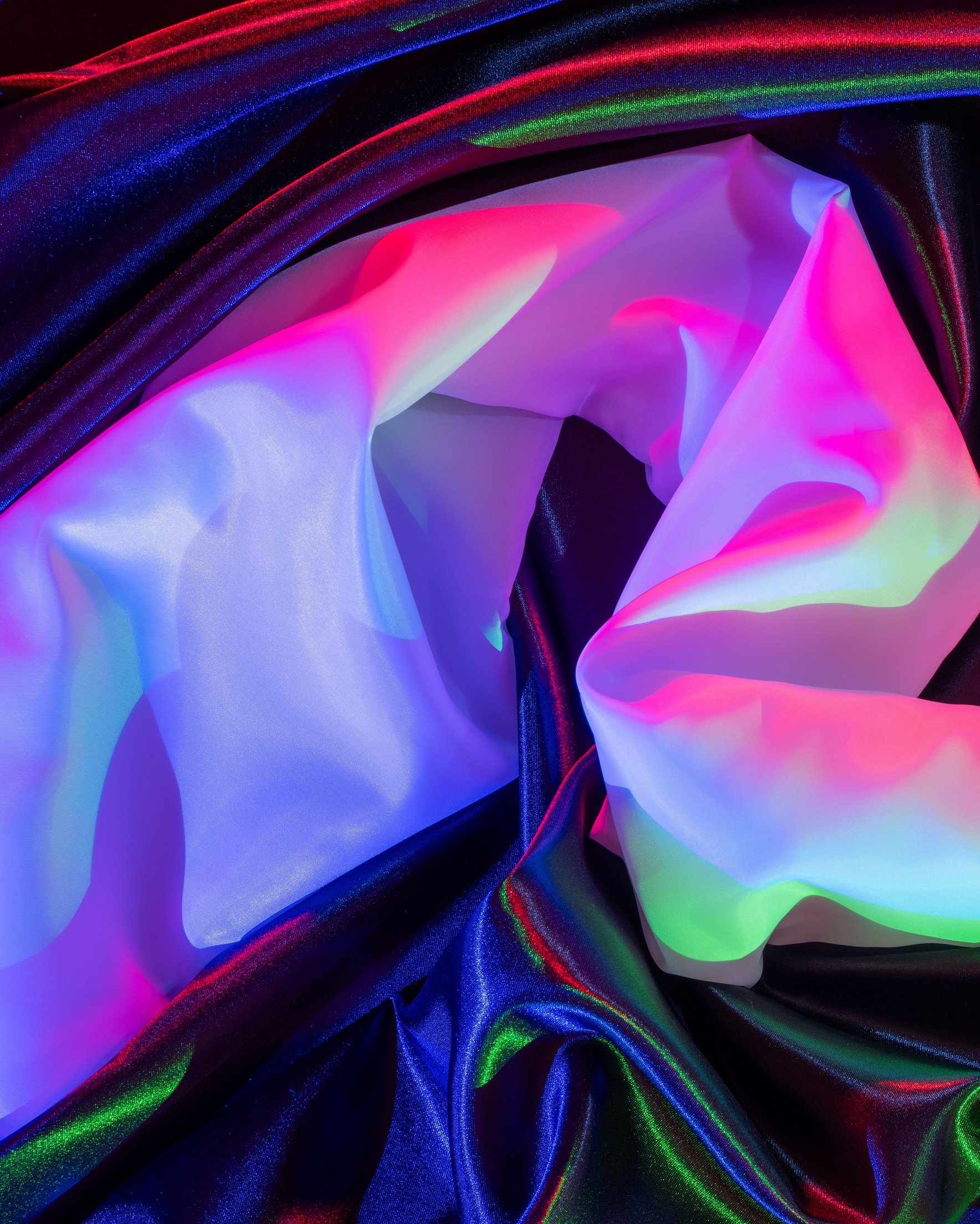 Neon Glowing Fabric Texture - Wallpapers for Samsung Galaxy Z Fold 2/3 in 1768x2208 resolution