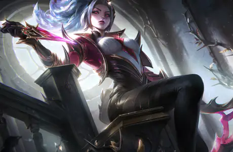 glow Wallpapers for MacBook Neo (2408x1506): Akali, League Of Legends, woman, blue hair