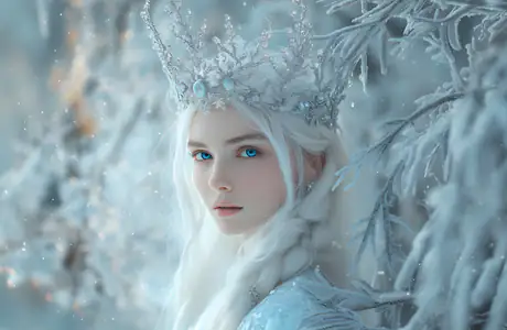 snow Wallpapers for Apple MacBook 12″ (2304x1440): princess, fantasy girl, queen, woman