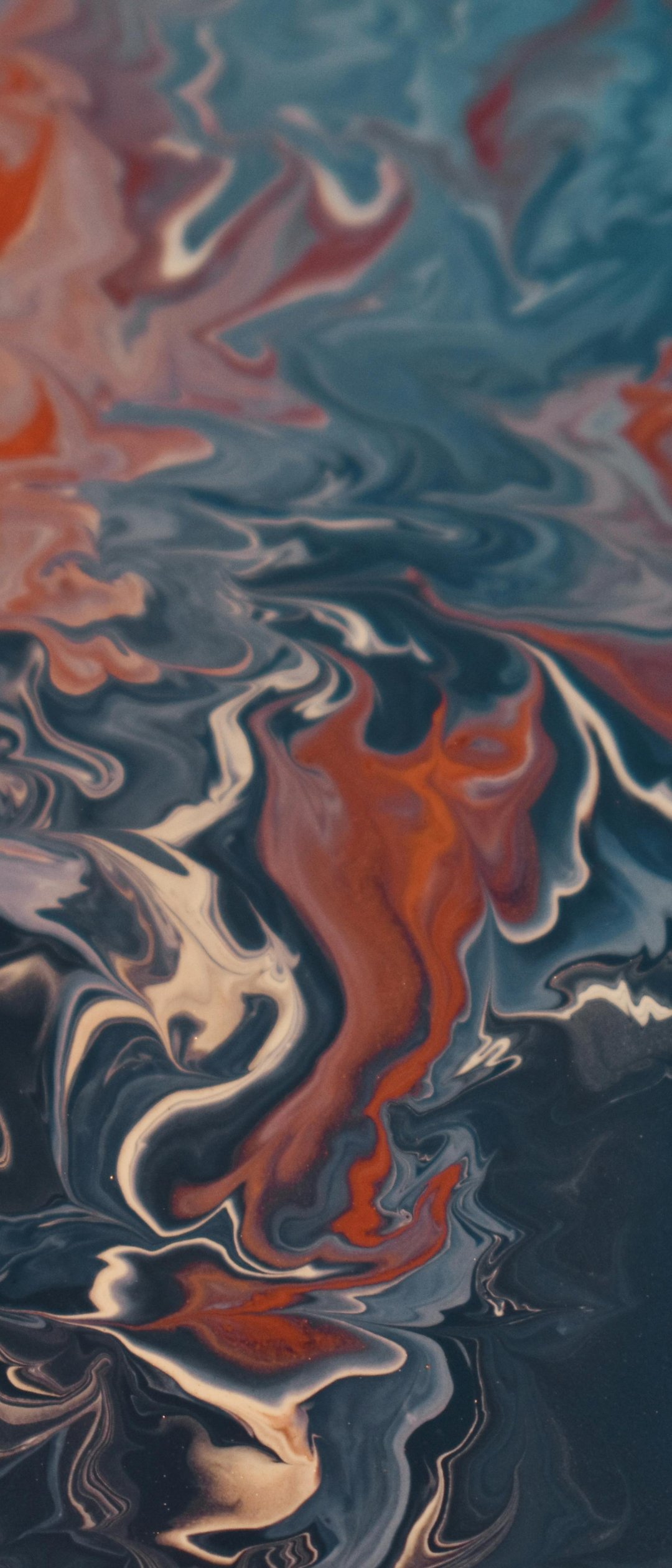 Paint stains on the water - Wallpapers for Samsung Galaxy Z Flip7, Sony Xperia 5 II/5 III/5 V/10 IV/10 V, Xiaomi Mix Fold 3 in 1080x2520 resolution
