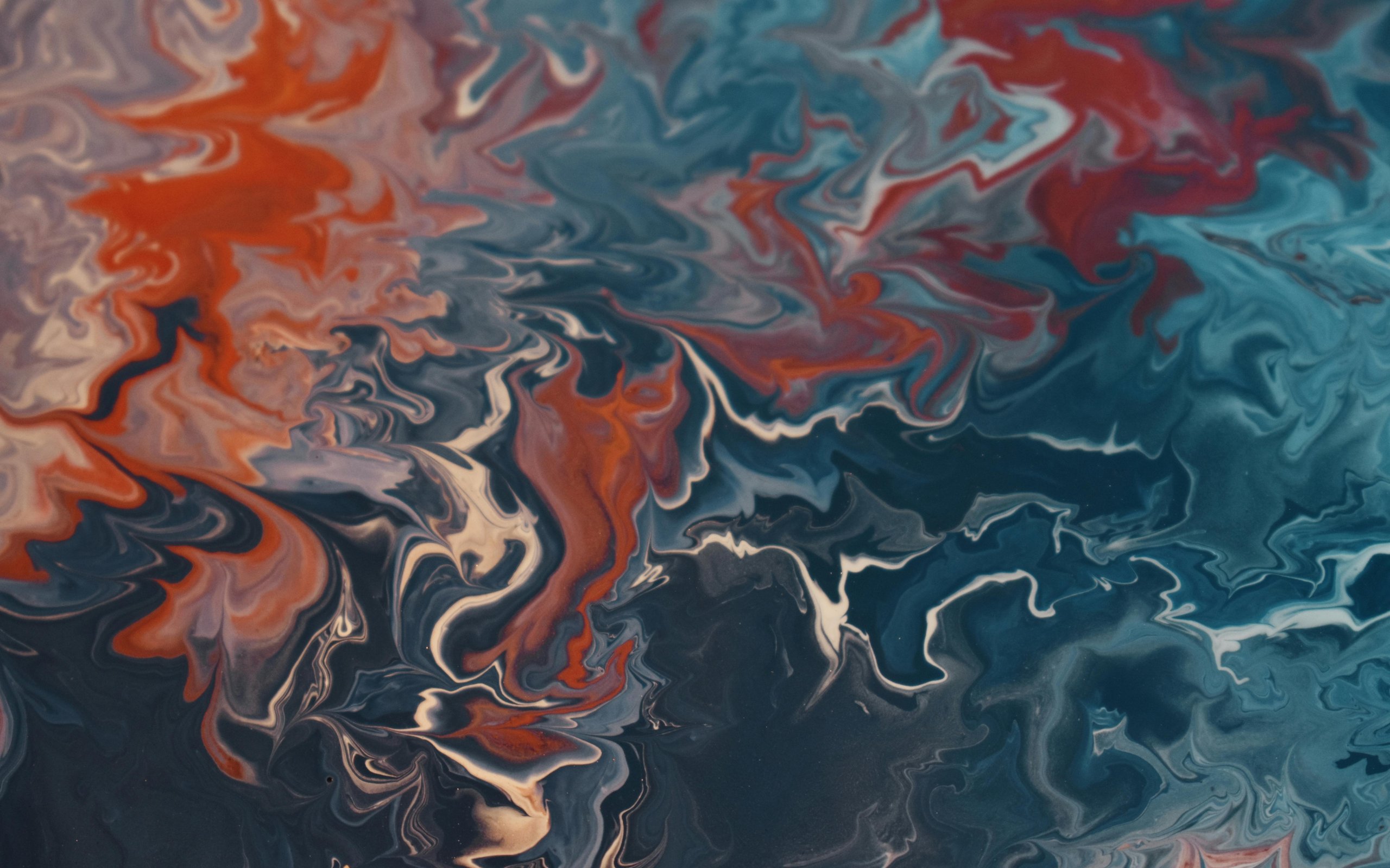 Paint stains on the water - WQXGA and for Apple MacBook Air 13 wallpapers in 2560x1600 resolution