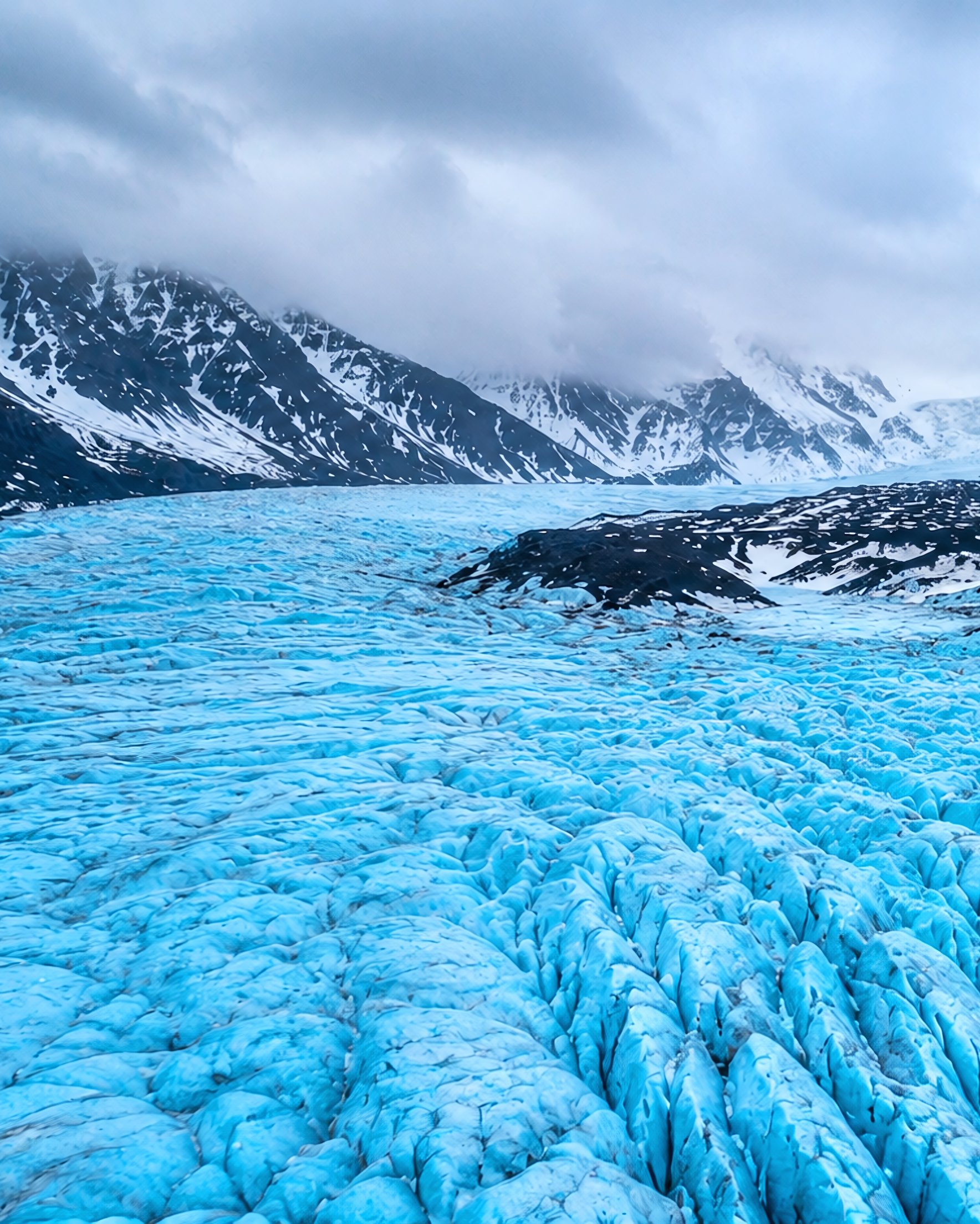 Iceland Glacier and Mountains - Wallpapers for Samsung Galaxy Z Fold 2/3 in 1768x2208 resolution