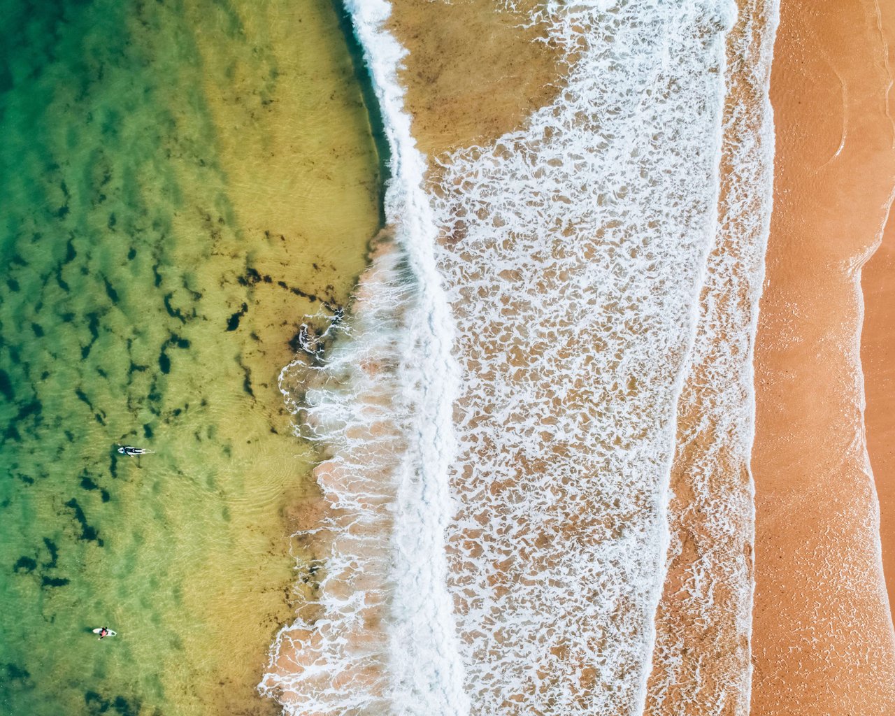 Ocean beach with clear water - SXGA wallpapers in 1280x1024 resolution