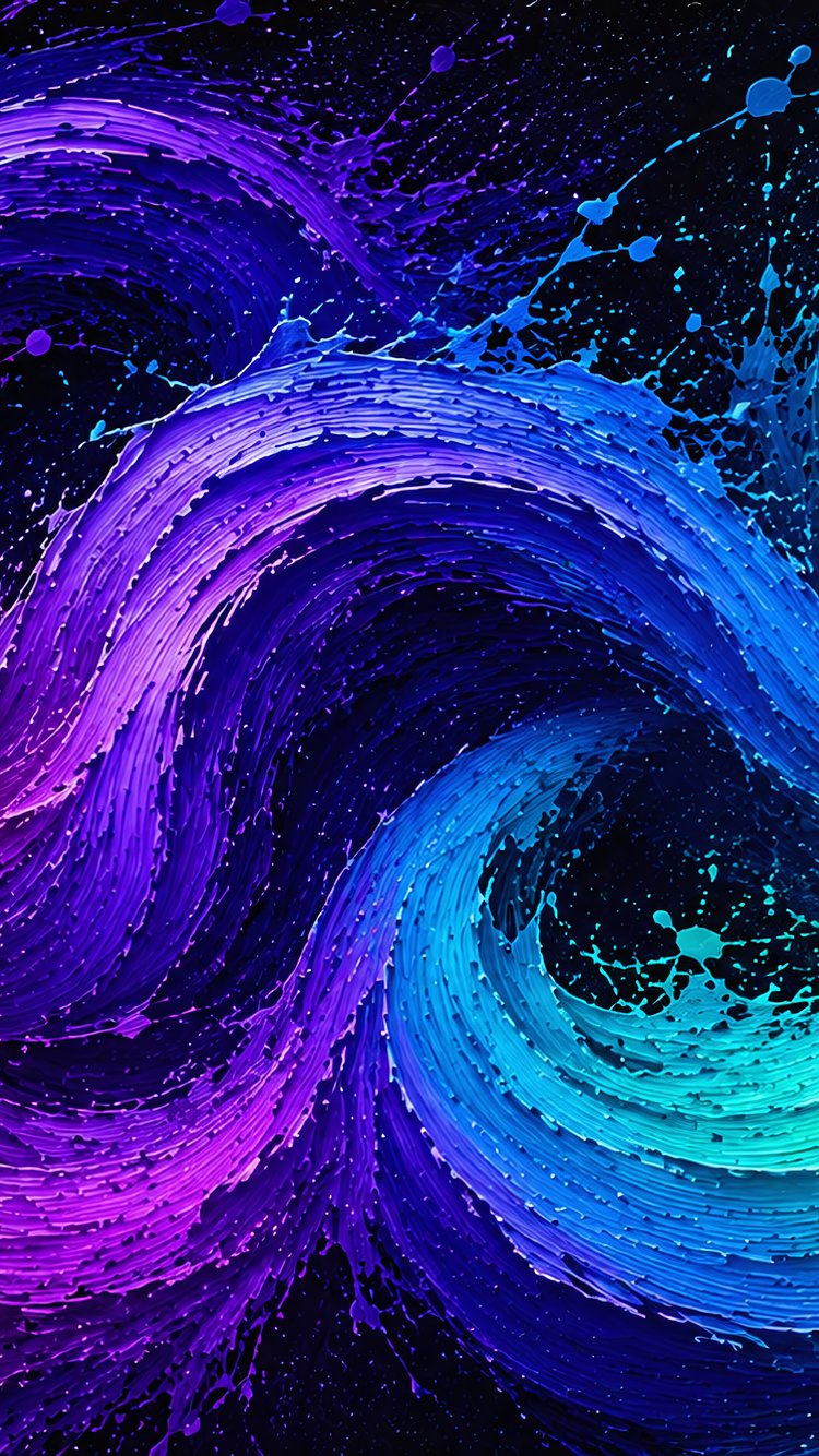 Граффити с неоновой краской - Обои для iPhone 6/6S/7/8/SE2/SE3 в разрешении 750x1334