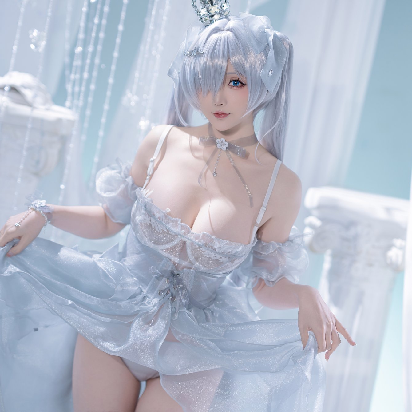 Косплей Hoshilily на Cinderella - Обои для Samsung Galaxy Tab в разрешении 1340x1340