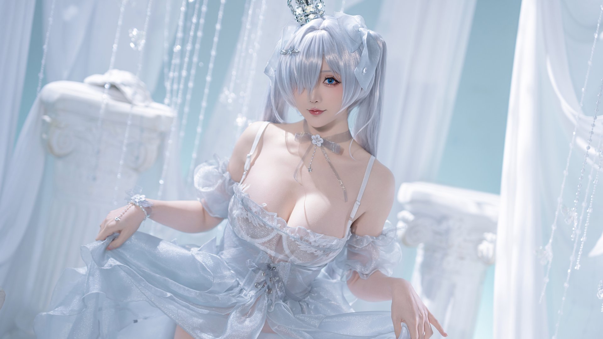 Hoshilily as Cinderella cosplay - Full HD wallpapers in 1920x1080 resolution