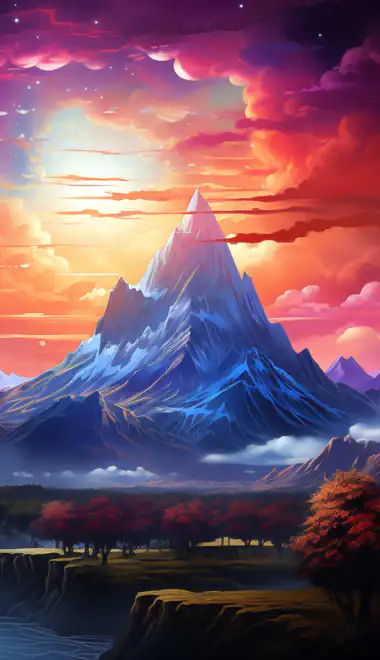 Wallpapers for Samsung Galaxy A11/A20e/A20/M11, Xiaomi Redmi 9A/9C, POCO C40 (720x1560): fairy world, planet, mountains, valley