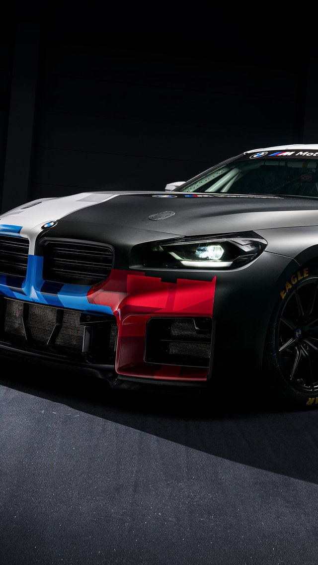 Racing BMW M2 with livery - Wallpapers for iPhone 5/5S/5C/SE in 640x1136 resolution