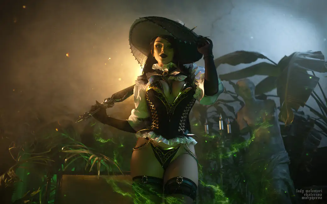 Lady Melamori in Hela Cosplay from Marvel — desktop and phone wallpaper, free download