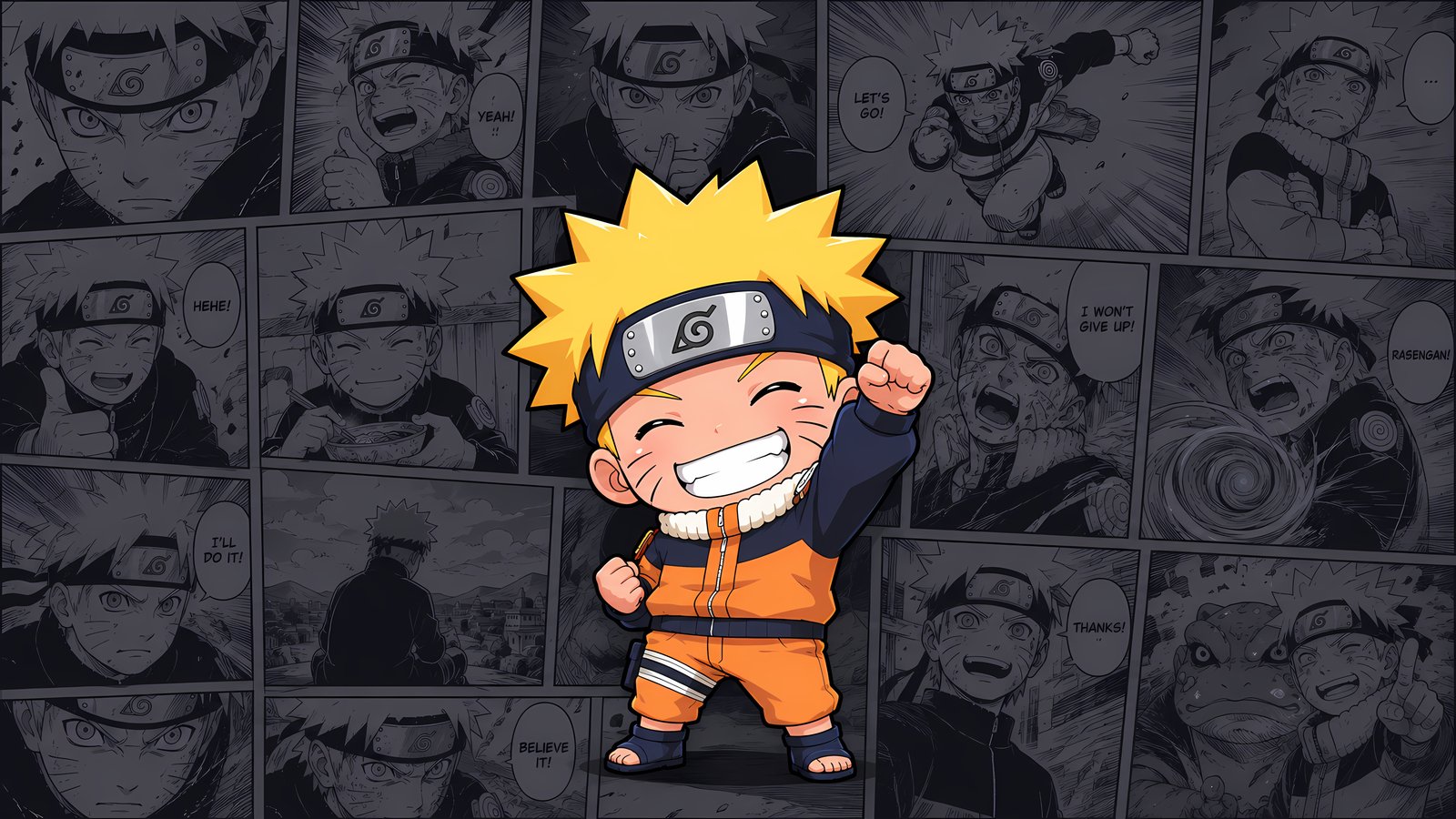 Naruto Uzumaki as a Child - wXGA++ wallpapers in 1600x900 resolution