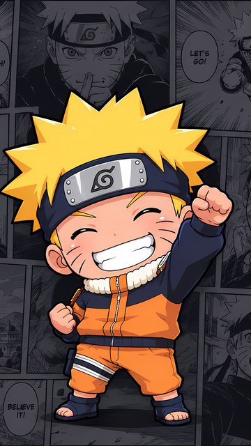 Naruto Uzumaki as a Child - Wallpapers for Nokia, Samsung in 360x640 resolution
