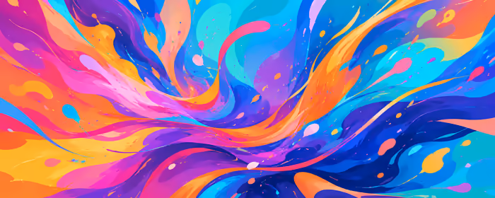 UltraWide 32:9 обои узор (3840x1080): волны, краска, жидкость, чернила