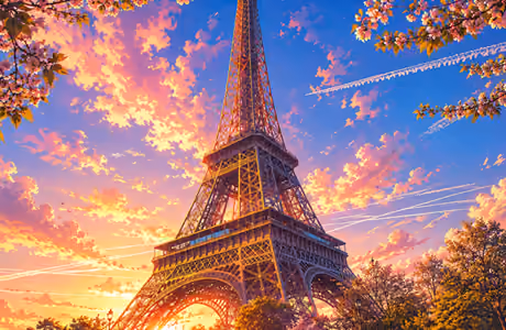 City wallpapers: Eiffel Tower, Paris, France, Europe