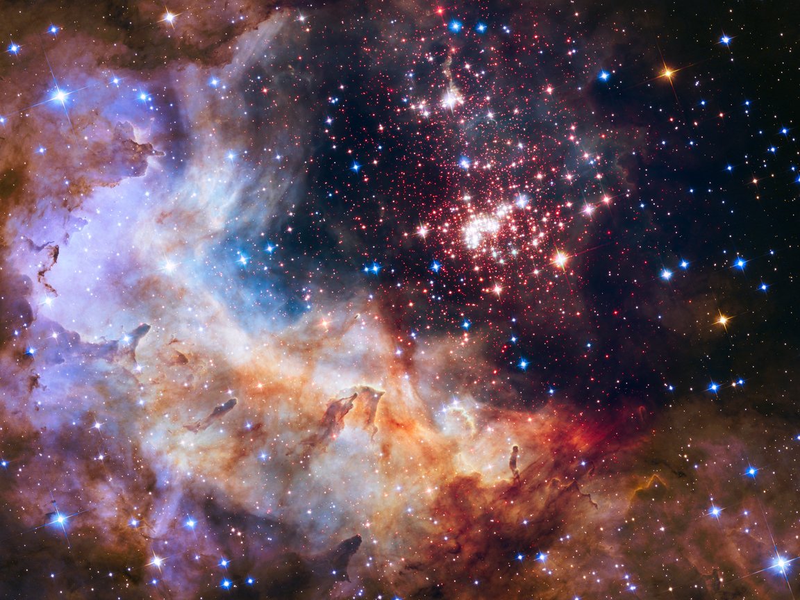 Colorful Cosmic Nebula - XGA+ wallpapers in 1152x864 resolution