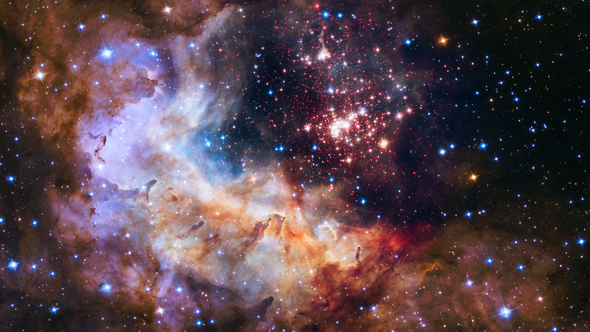 Colorful Cosmic Nebula - Full HD wallpapers in 1920x1080 resolution