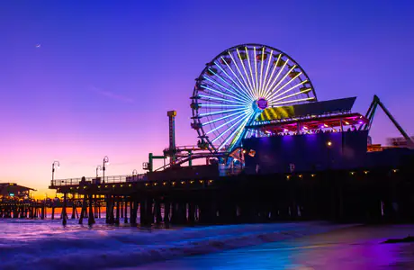 California Wallpapers for iPad Pro 11″ (2388x2388): USA, Los Angeles, amusement park, beach