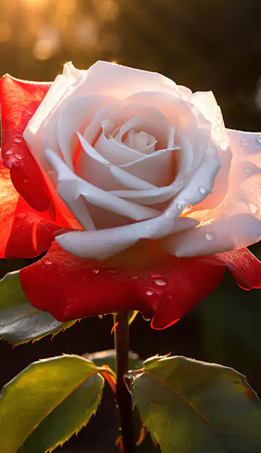 Nature wallpapers: roses, sunset, evening, flowers