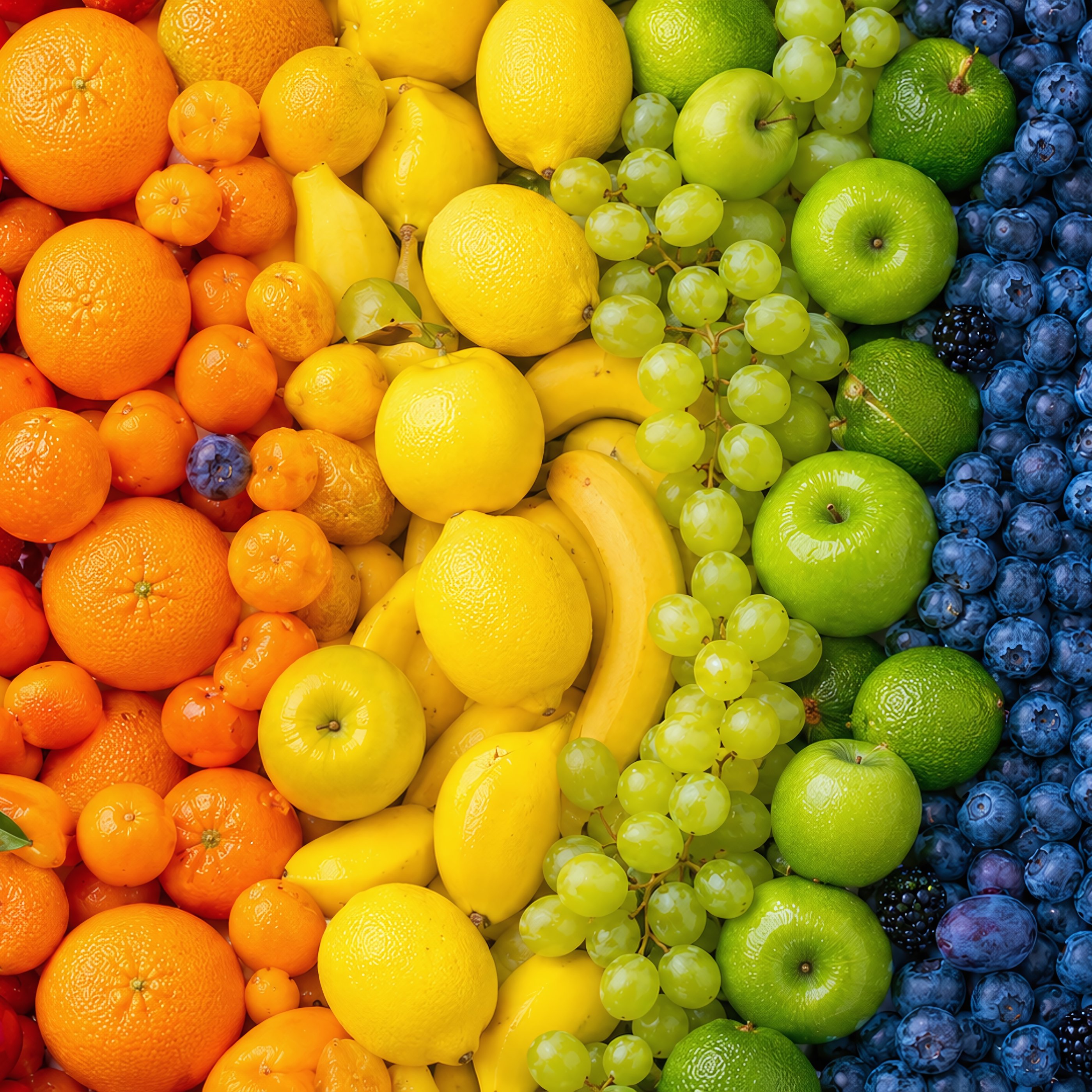 Assorted Fresh Fruits and Berries - Wallpapers for Samsung Galaxy Tab S9+ in 2800x2800 resolution
