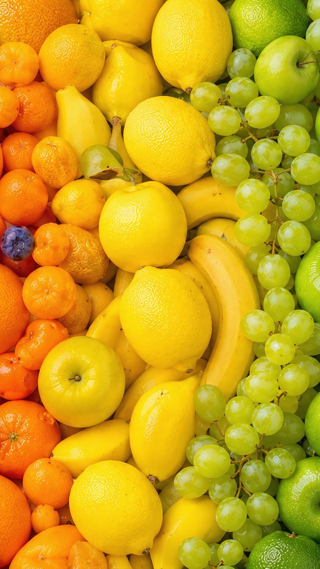 Assorted Fresh Fruits and Berries - Wallpapers for iPhone 5/5S/5C/SE in 640x1136 resolution
