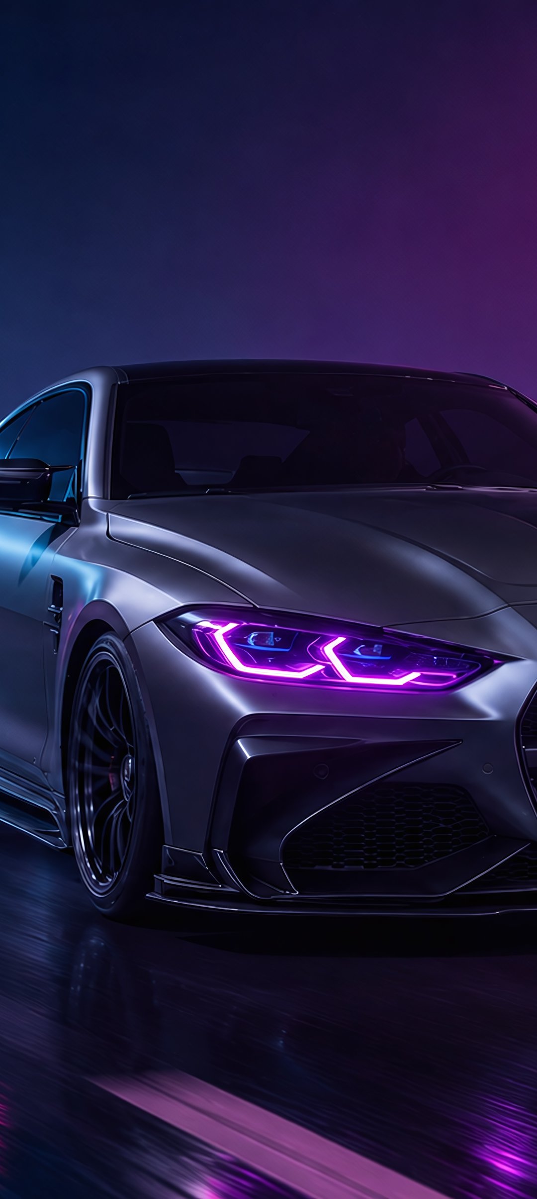 BMW M4 G82 с обвесом ADRO - Обои для Samsung Galaxy A13/A14/A53, Realme 12 Pro 5G, POCO M5 в разрешении 1080x2408