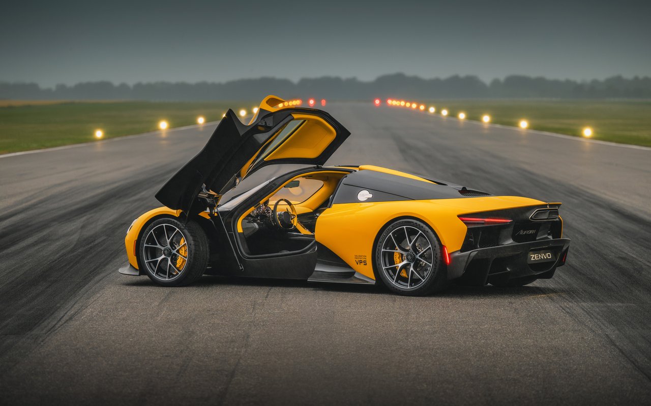 Zenvo Aurora Tur с открытыми дверьми - WXGA_1280 обои в разрешении 1280x800