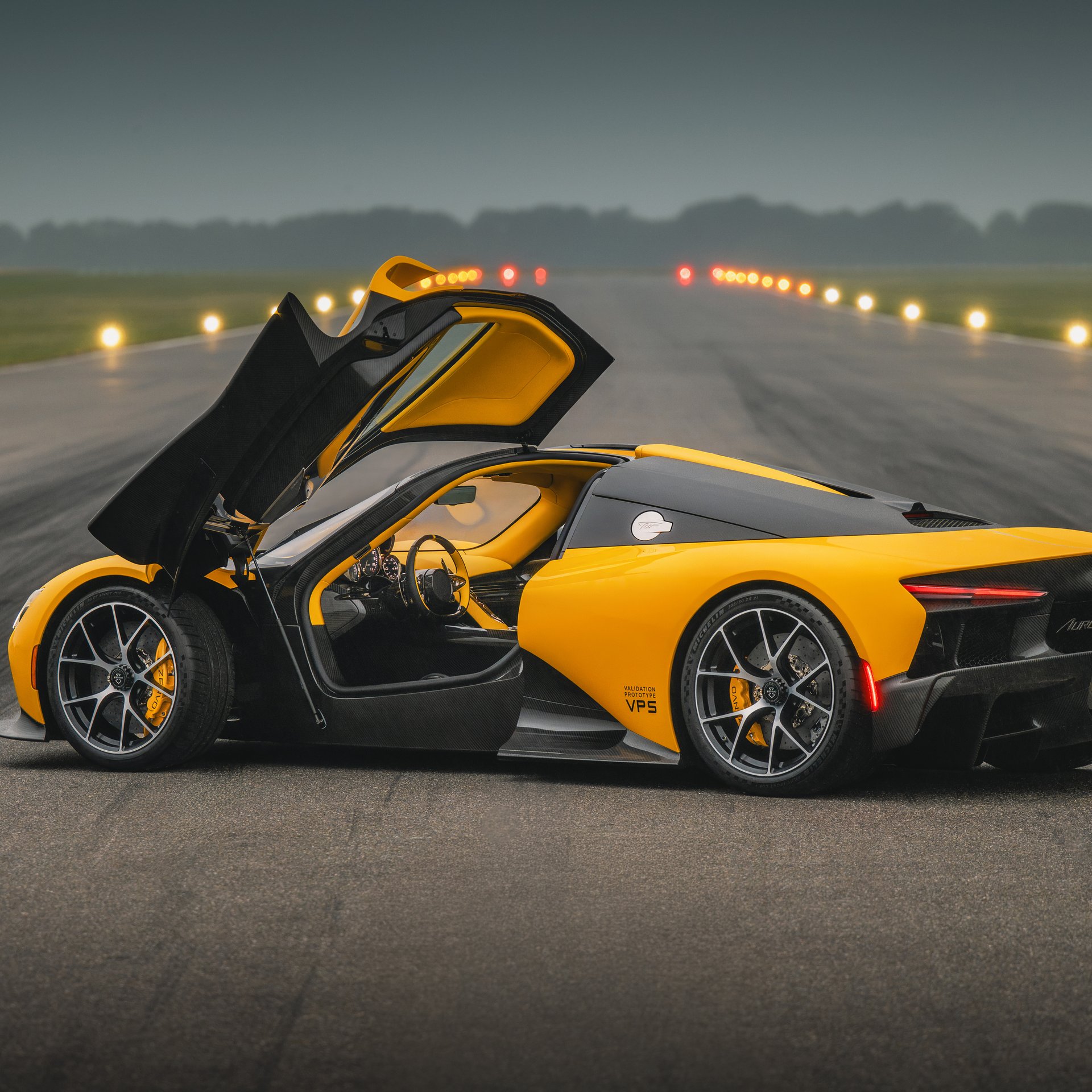 Zenvo Aurora Tur with open doors - Wallpapers for Samsung Galaxy Tab in 1920x1920 resolution