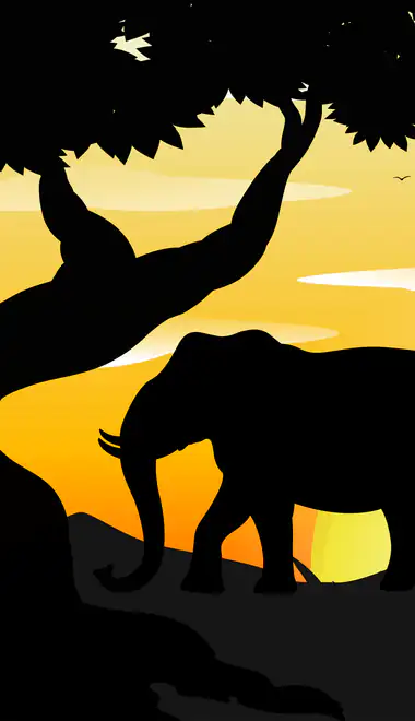 Wallpapers for Samsung, HTC, Sony (540x960): deer, elephant, giraffe, rhinoceros