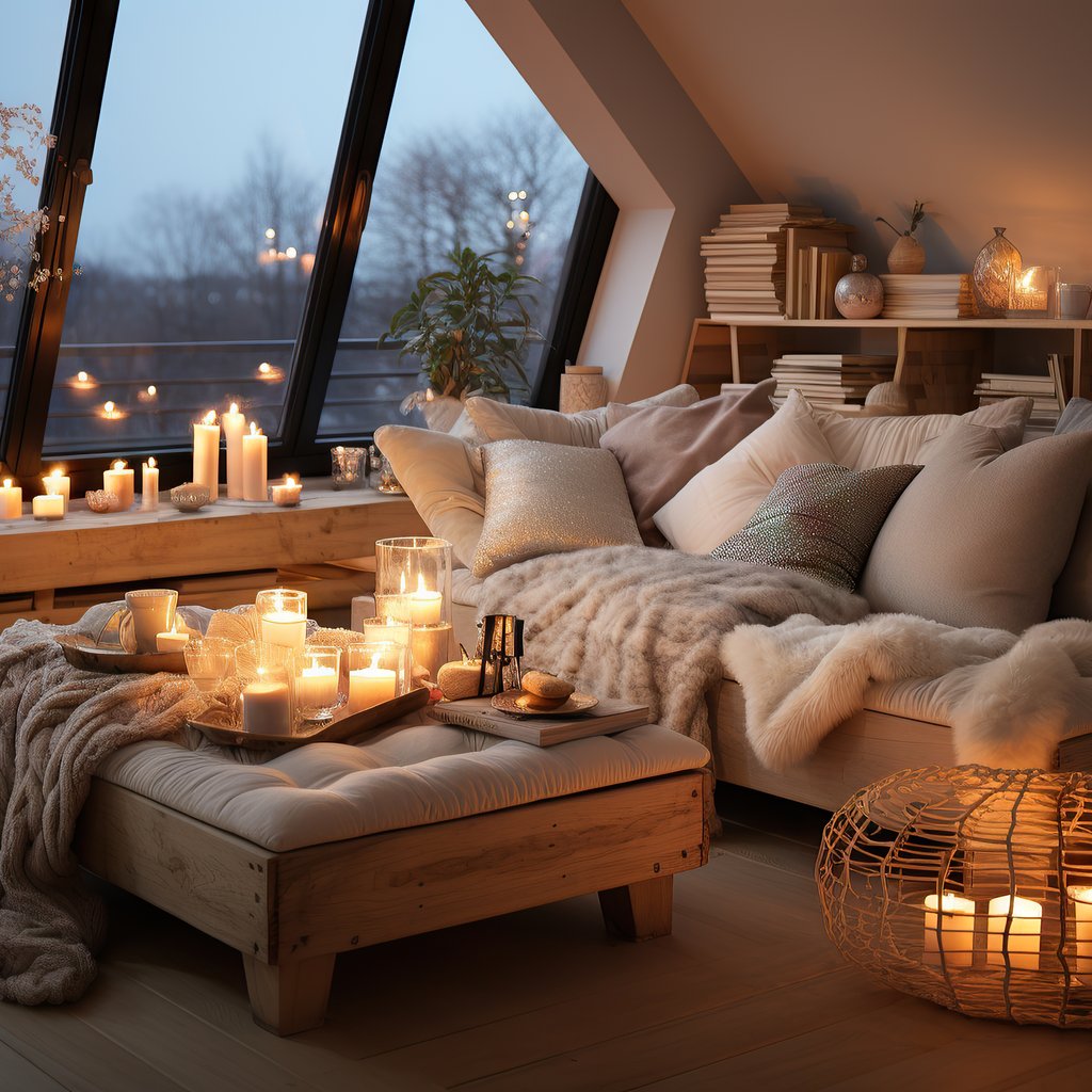 Hygge Living Room - Wallpapers for Apple iPad 1 in 1024x1024 resolution