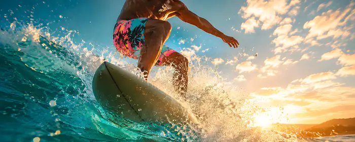 UltraWide 32:9 wallpapers (3840x1080): surfer, man, surfing, ocean