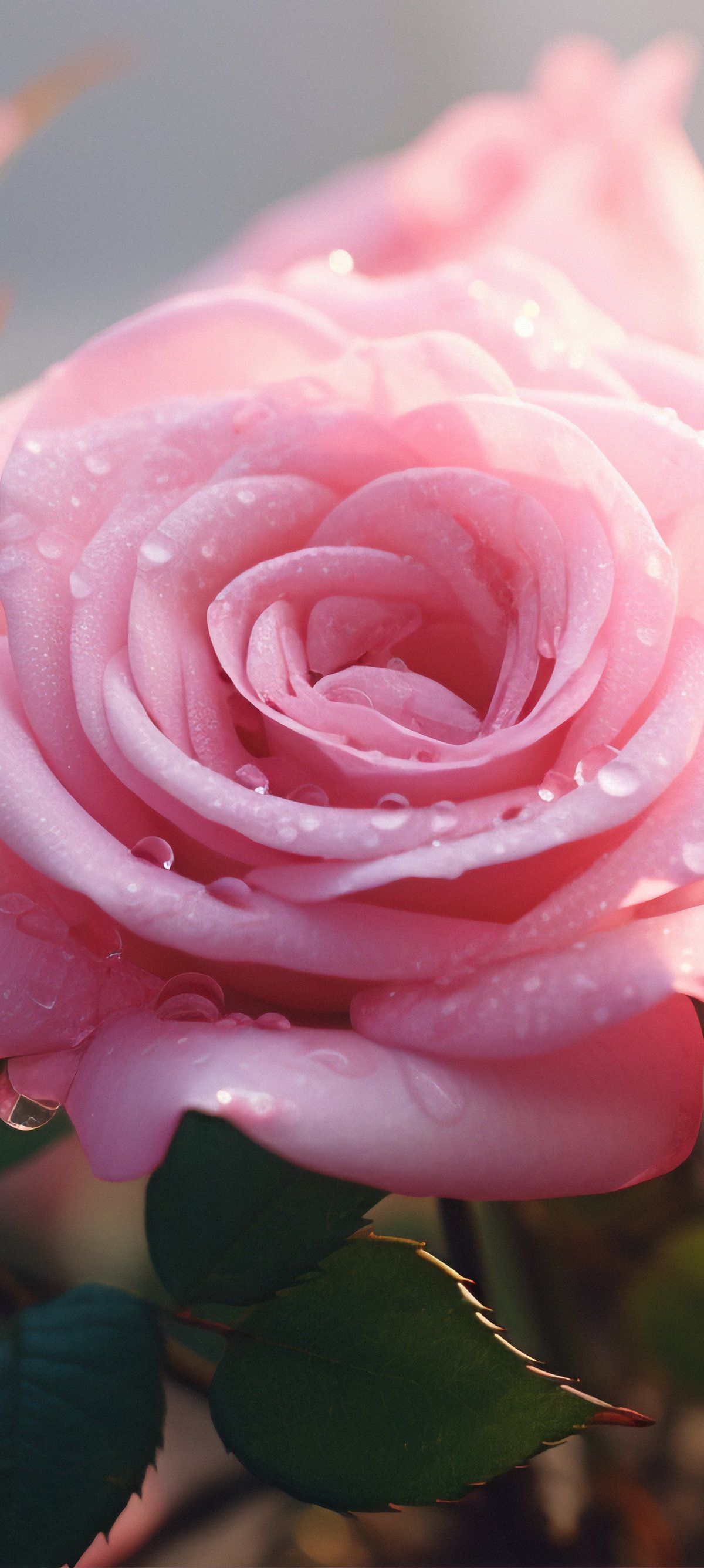 Dewy Pink Roses - Wallpapers for Xiaomi 15 in 1200x2670 resolution