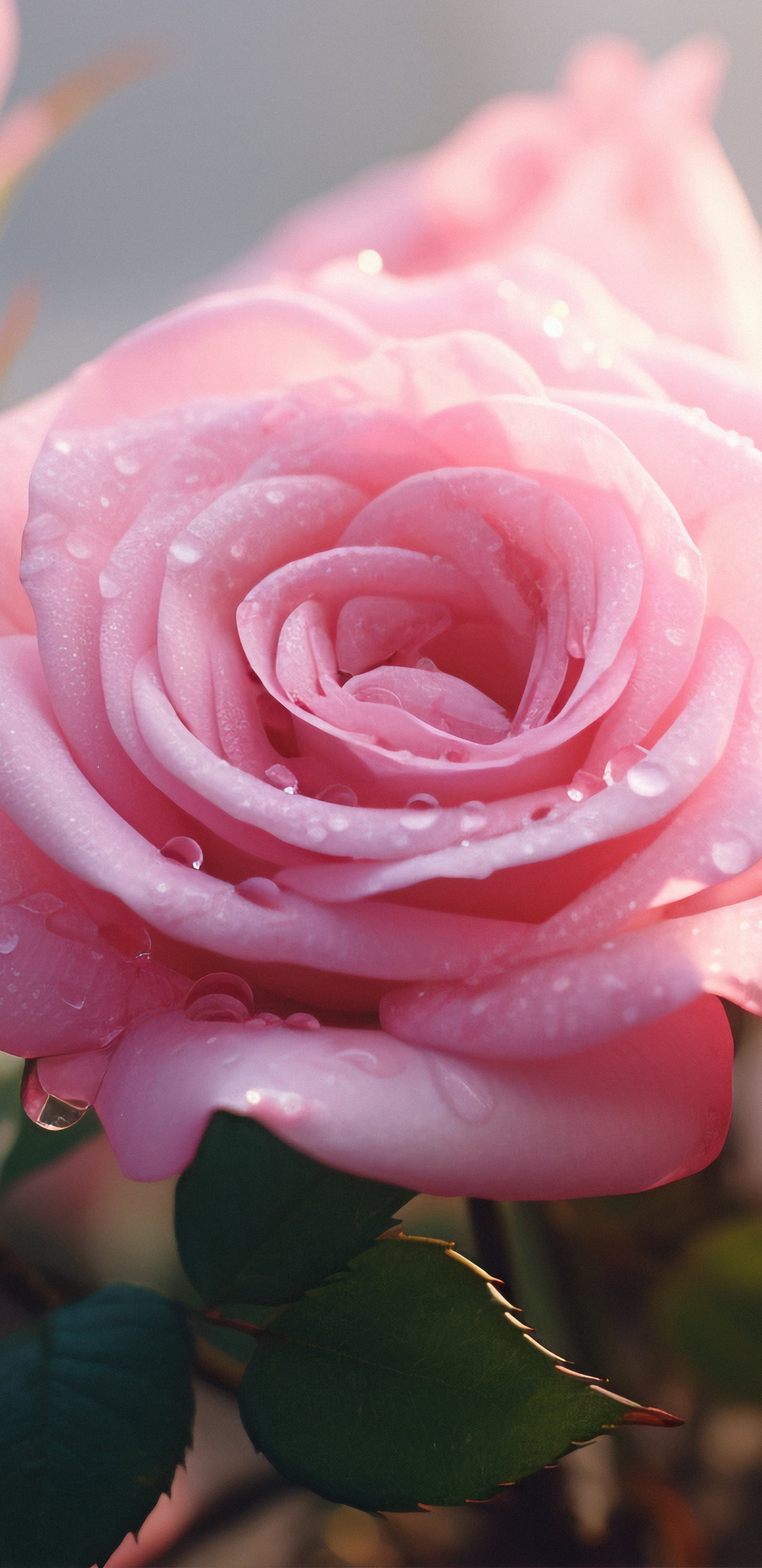 Dewy Pink Roses - Wallpapers for Samsung Galaxy S8/S8+/Note 8/S9/S9+/Note 9 in 1440x2960 resolution