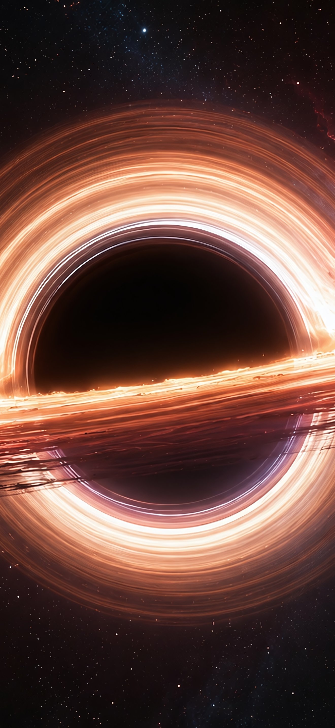 Colorful black hole close-up - Wallpapers for iPhone 17 Pro Max/16 Pro Max in 1320x2868 resolution