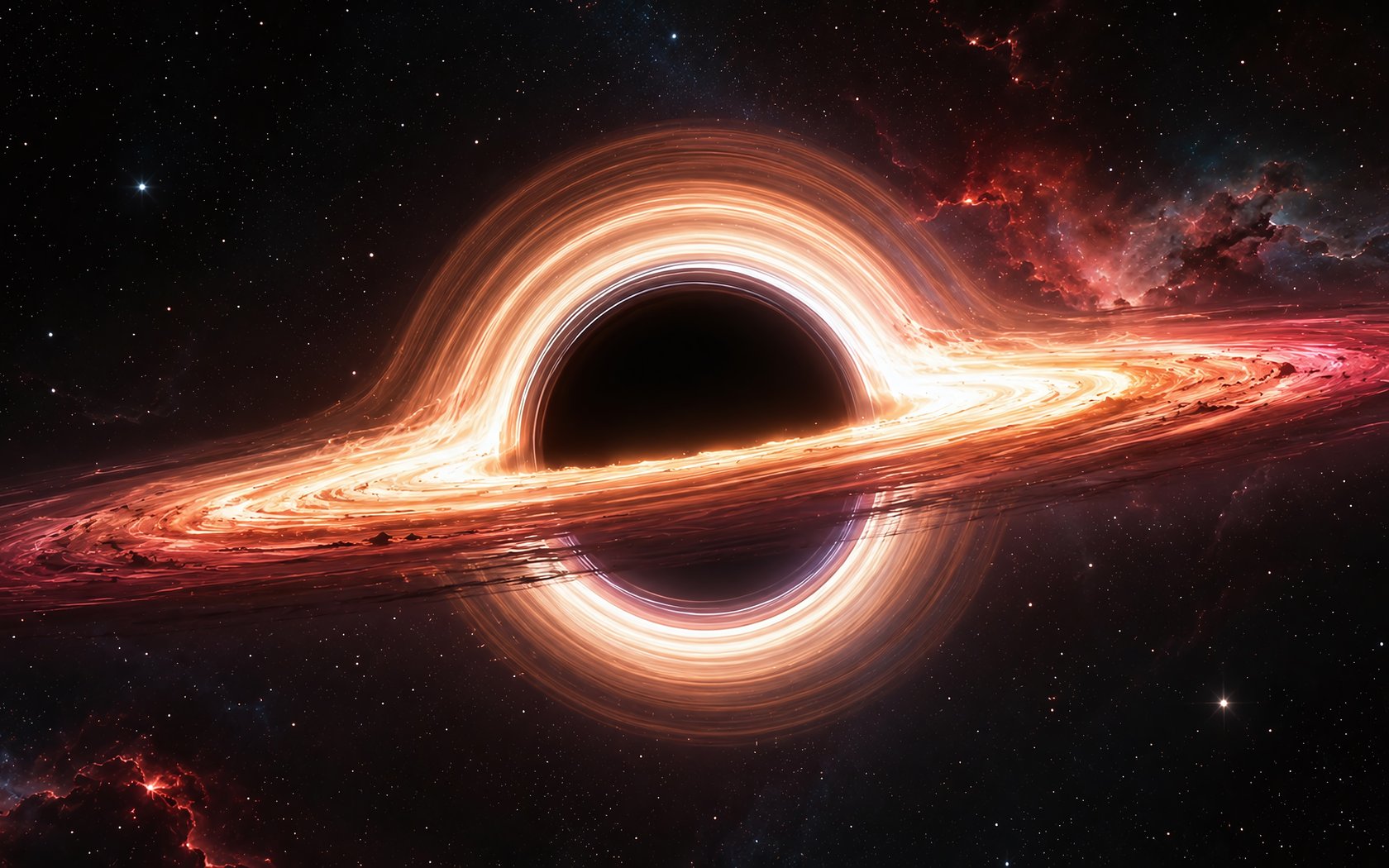 Colorful black hole close-up - WSXGA+ wallpapers in 1680x1050 resolution