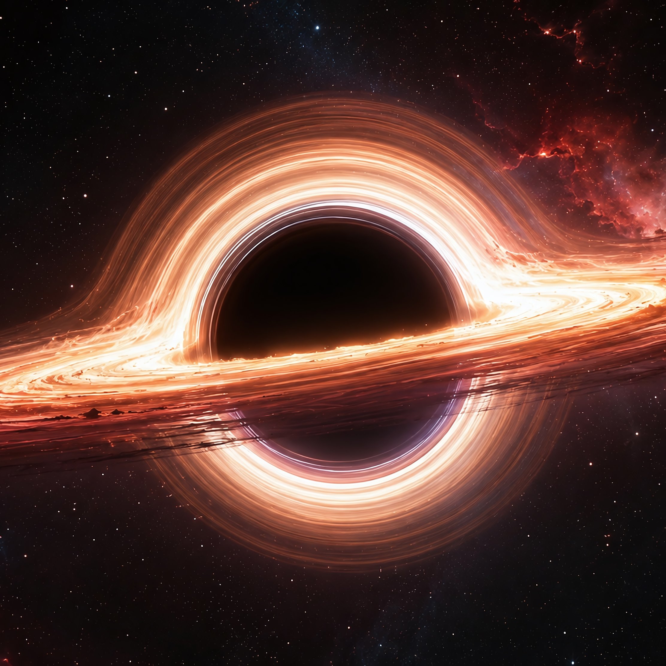 Colorful black hole close-up - Wallpapers for iPad Pro 10.5″ in 2224x2224 resolution